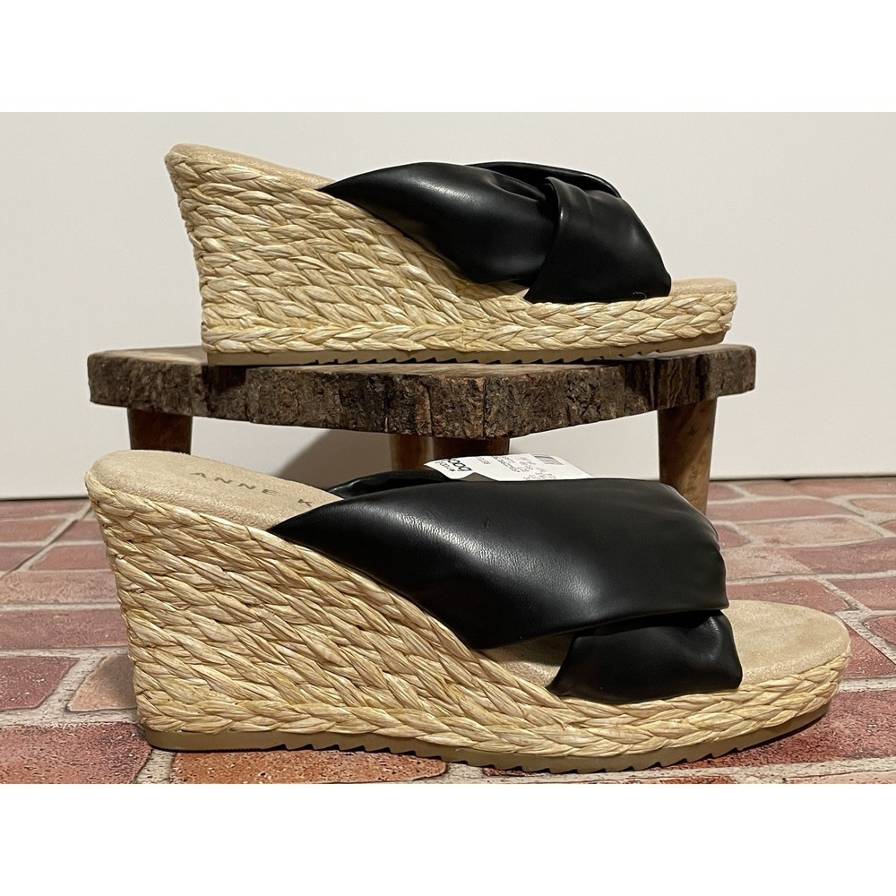 Anne Klein womens Winnie Black Size 8.5